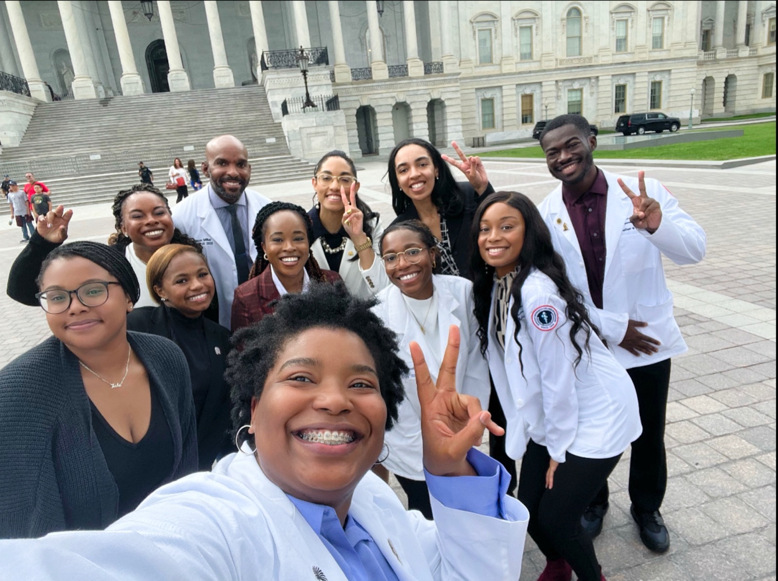 Nina and colleagues advocating at Capitol Hill