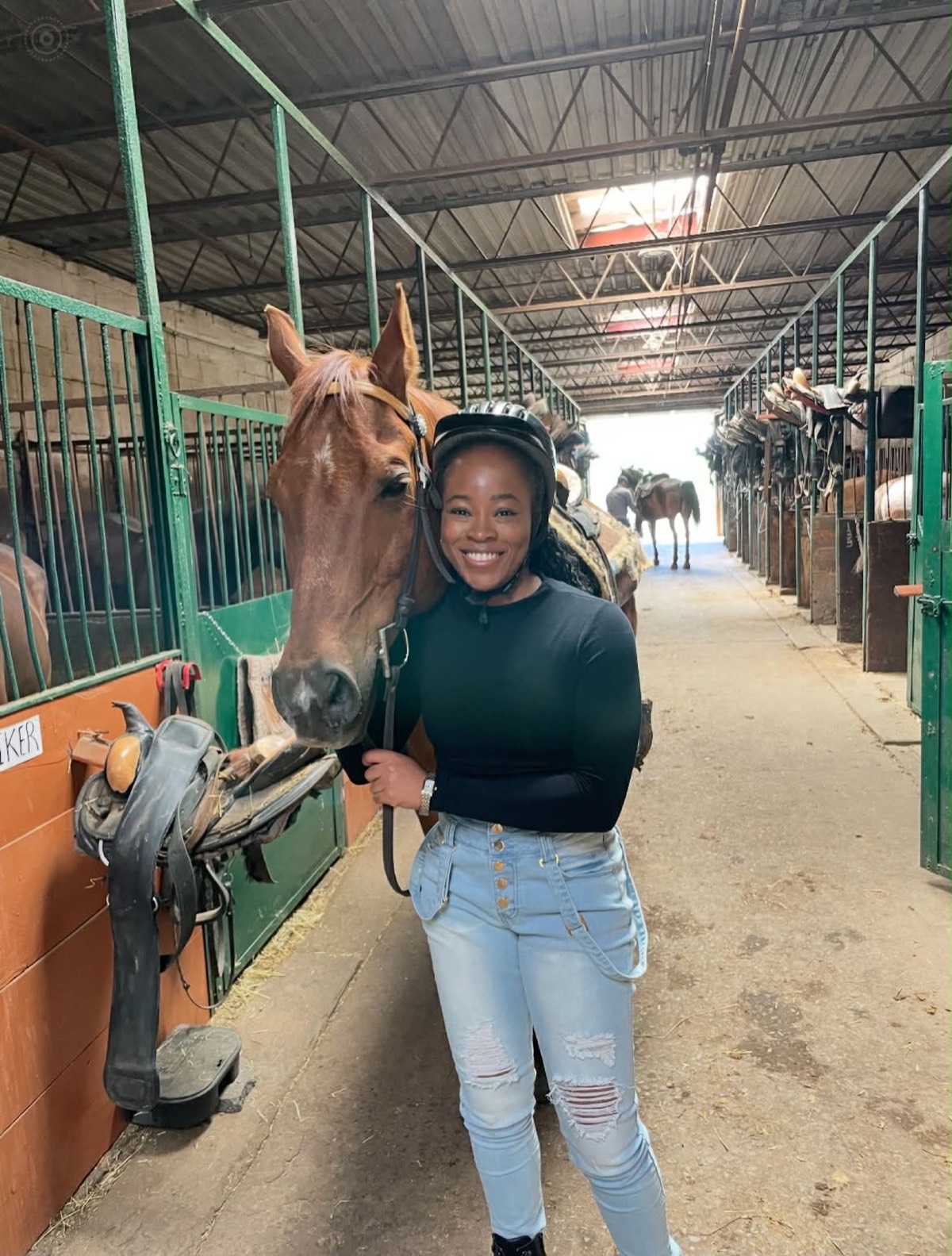 Nina enjoying hobbies